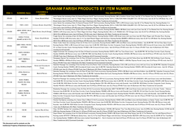 GRAHAM FARISH PRODUCTS by ITEM NUMBER COLOUR(S) & ITEM № RUNNING №(S)