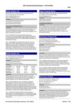 UK Property Developers Profiles