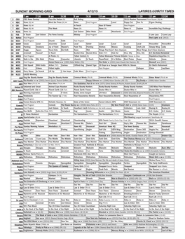 Sunday Morning Grid 4/12/15 Latimes.Com/Tv Times