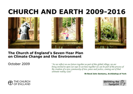 Church and Earth 2009-2016