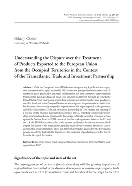 Understanding the Dispute Over the Treatment of Products Exported To