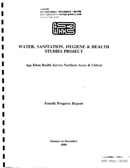 Water, Sanitation, Hygiene & Health Studies Project