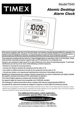 Atomic Desktop Alarm Clock