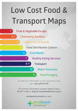 Low Cost Food & Transport Maps