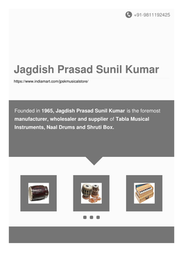 Jagdish Prasad Sunil Kumar