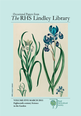 Occasional Papers from the Lindley Library © 2011