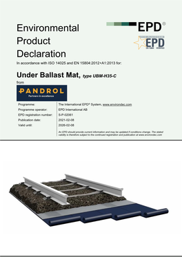 Environmental Product Declaration in Accordance with ISO 14025 and EN 15804:2012+A1:2013 For