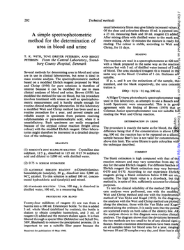 A Simple Spectrophotometric Method for the Determination Of