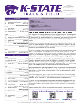 Kstatenotes052213 KSU Track Notes