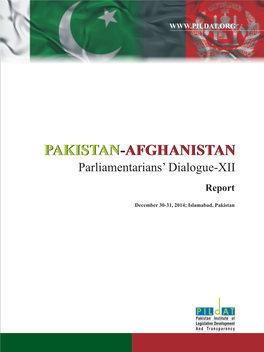 Proceeding Report Pakistan Afghanistan Dialogue XII 150115