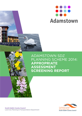 Adamstown Sdz Planning Scheme 2014: Appropriate Assessment Screening Report