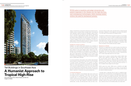 A Humanist Approach to Tropical High-Rise a Centre for Urban Greenery and Ecology Publication 131