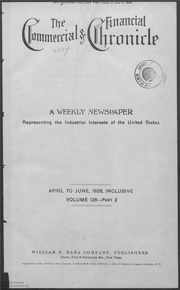 April to June, 1928, Inclusive : Index to Volume