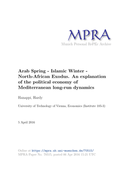 Arab Spring - Islamic Winter - North-African Exodus