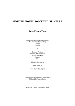 SEMIOTIC MODELLING of the STRUCTURE John