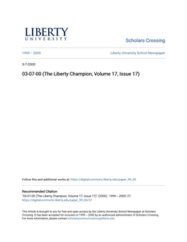 The Liberty Champion, Volume 17, Issue 17)