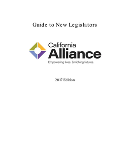 Guide to New Legislators