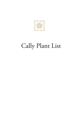 Cally Plant List a ACIPHYLLA Horrida