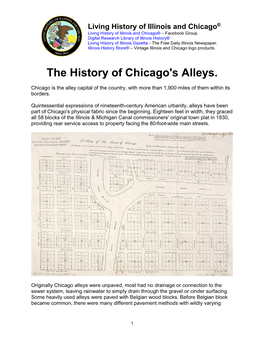 History of Chicago's Alleys