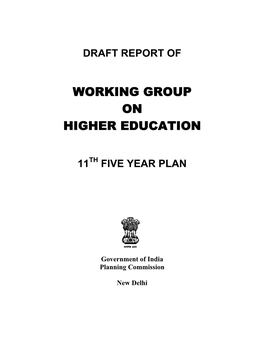 Working Group on Higher Education