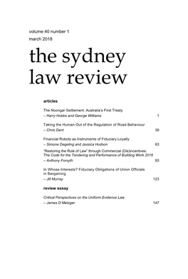 Sydney Law Review