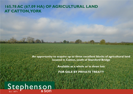 Of Agricultural Land at Catton, York