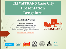 CLIMATRANS Case City Report Bengaluru
