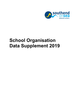 School Organisation Data Supplement 2019