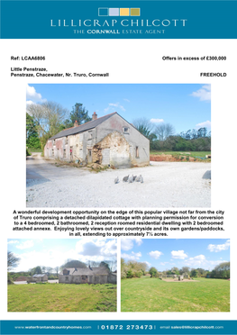 Ref: LCAA6806 Offers in Excess of £300,000