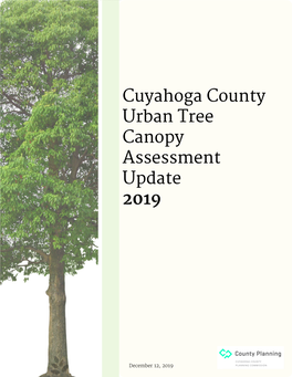 Cuyahoga County Urban Tree Canopy Assessment Update 2019