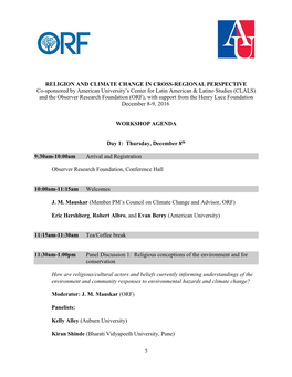 Religion and Climate Change in Cross-Regional