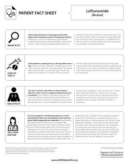 Leflunomide-Arava-Fact-Sheet