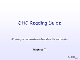 GHC Reading Guide