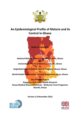 An Epidemiological Profile of Malaria and Its Control in Ghana