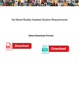 Hp Mixed Reality Headset System Requirements