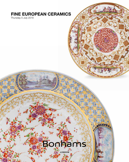 FINE EUROPEAN CERAMICS Thursday 5 July 2018