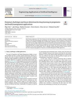 Engineering Applications of Artificial Intelligence Potential, Challenges and Future Directions for Deep Learning in Prognostics