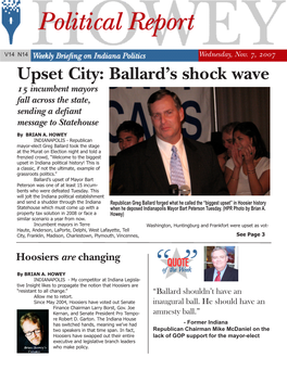 Upset City: Ballard's Shock Wave