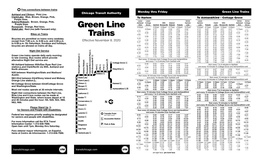Green Line Trains Ashland and Clinton: Pink Line
