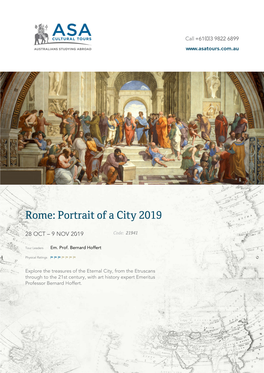 Rome: Portrait of a City 2019