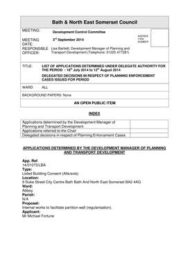 Bath & North East Somerset Council