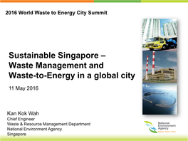 Waste Minimization & Recycling in Singapore