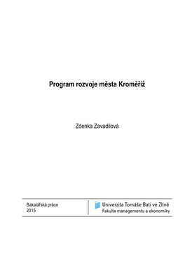 Program Rozvoje Města Kroměříž