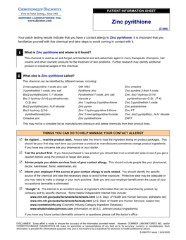 Zinc Pyrithione