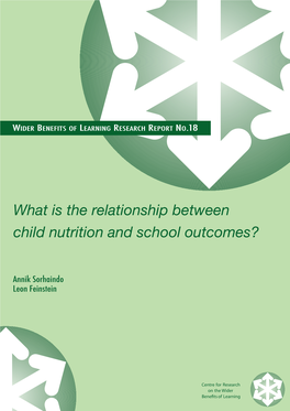 What Is the Relationship Between Child Nutrition and School Outcomes?