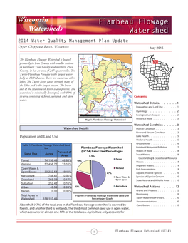 Flambeau Flowage Watershed Wisconsin Watersheds