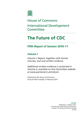 The Future of CDC