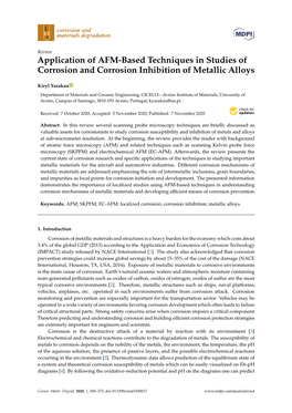 Application of AFM-Based Techniques in Studies of Corrosion and Corrosion Inhibition of Metallic Alloys