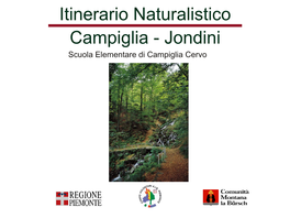 Itinerario Naturalistico Campiglia - Jondini Scuola Elementare Di Campiglia Cervo L’Itinerario Naturalistico