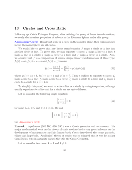 13 Circles and Cross Ratio
